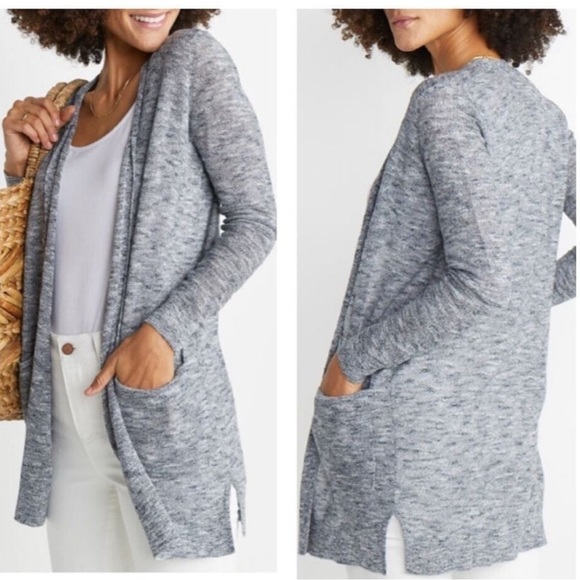 Marine Layer Nantucket long lightweight open knit cardigan Large - Picture 1 of 10